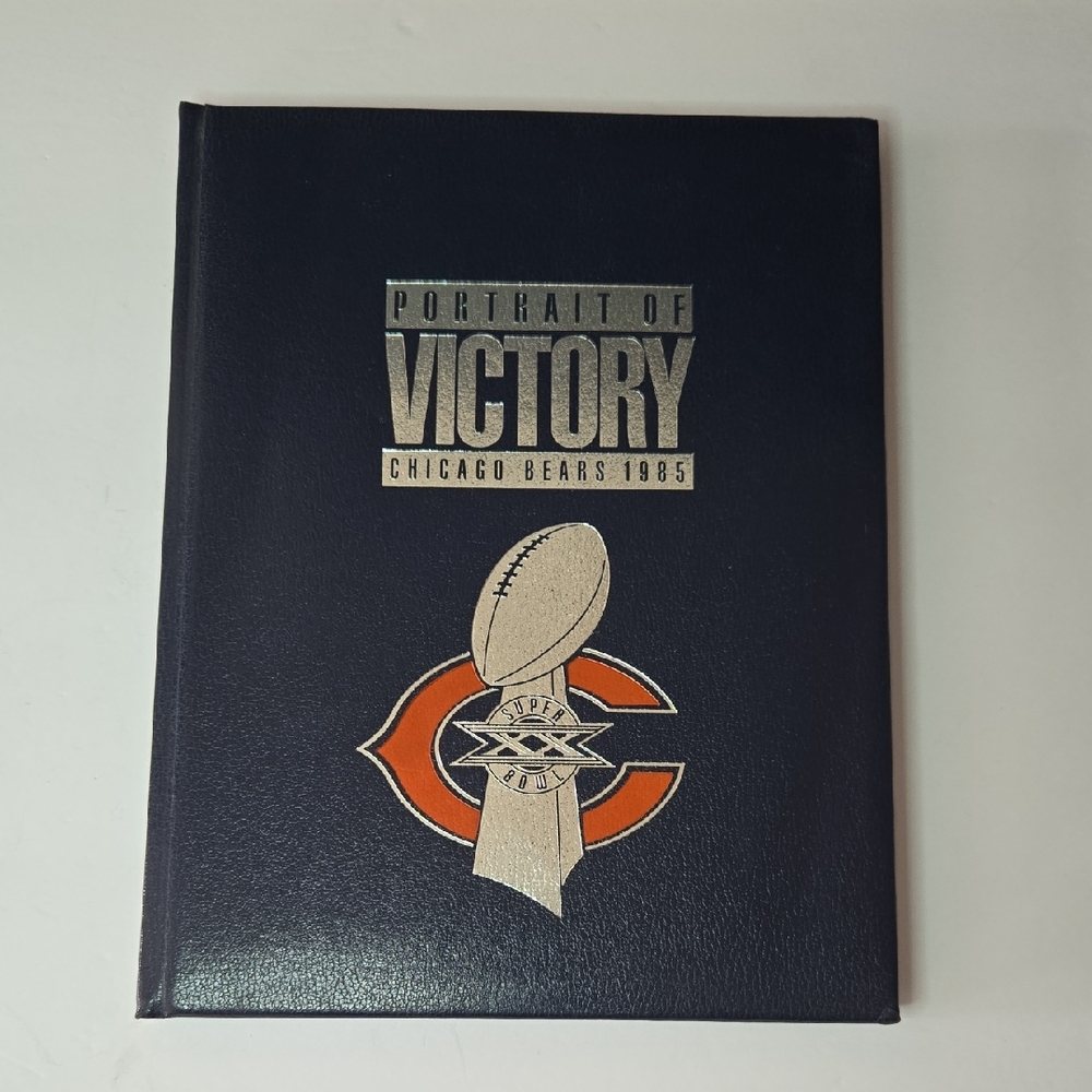 Portrait of Victory Chicago Bears 1985 Hardcover Book Autographed Kevin Butler